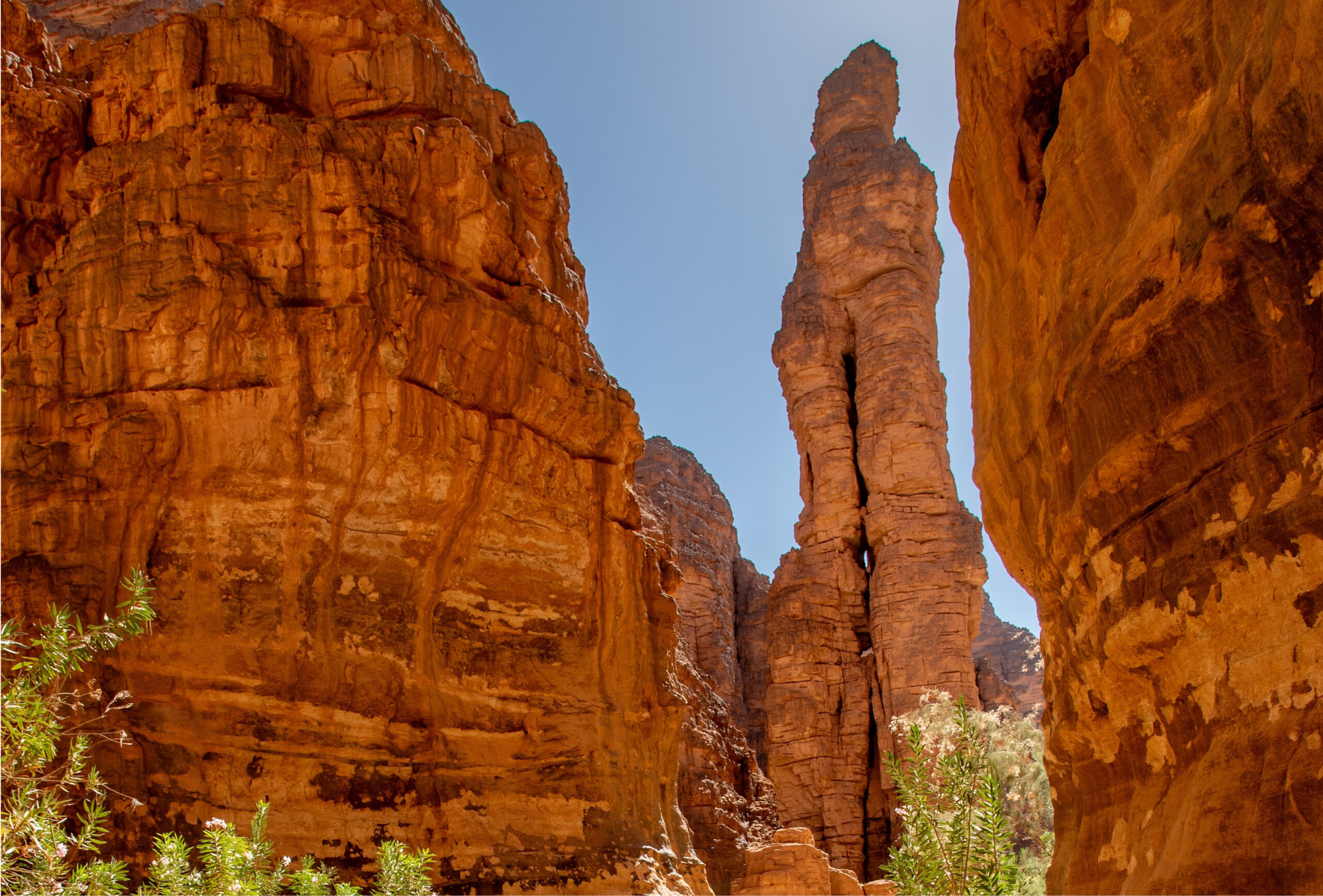 formation rocheuse canyon essendilene sahara algérie